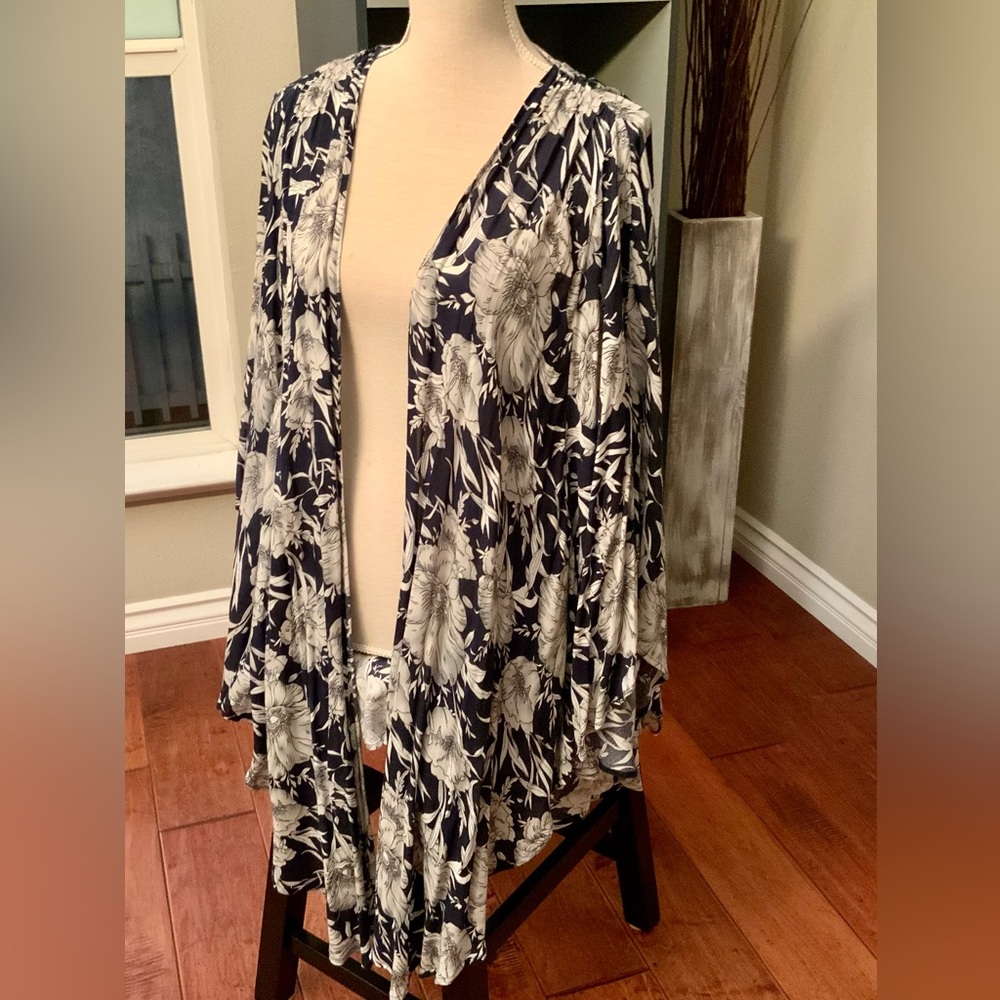 Kimono cardigan, maitai, up to 2X